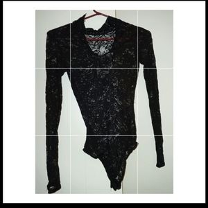 Black lacy shirt